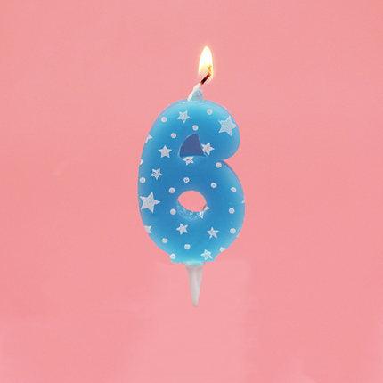 0-8 Years Birthday Candle New Girls Kids Birthday Numbers Candle Cake Candles Colorful Birthday Cake Candles for Kids Adults Number Cake Topper Decoration For Birthday Wedding Crown Smoke-free Cake Candles for For Cake Party Supplies