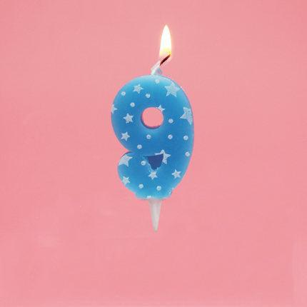 0-8 Years Birthday Candle New Girls Kids Birthday Numbers Candle Cake Candles Colorful Birthday Cake Candles for Kids Adults Number Cake Topper Decoration For Birthday Wedding Crown Smoke-free Cake Candles for For Cake Party Supplies
