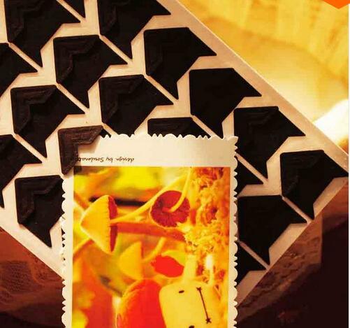 120 pcs/lot (5 sheets) DIY Vintage Corner kraft Paper Stickers for Photo Albums Frame Decoration Scrapbooking Gifts for Valentine Anniversary Gifts