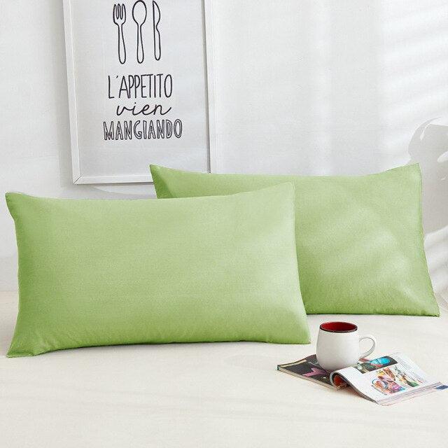 1/2pcs Cotton Pillowcase Solid Color Pillow Cover Home Bed Bedding for Standard Size Solid Color Long Pillow Case Soft Comfortable Adults Double Luxury Body Pillow Cover