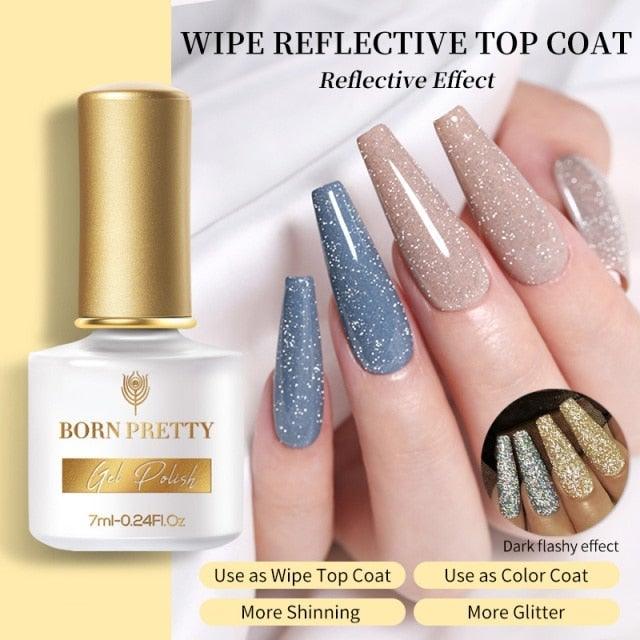 2021 New Womens Colorful Nail Gel Polish Modern Glitter Pink Purple UV Diamond Stylish Design Nail Colors Gel