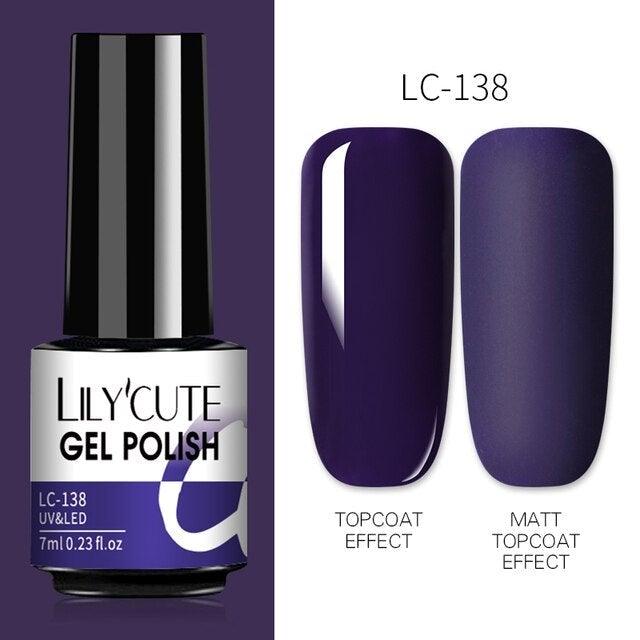 2022 New Fashion Purple Womens Nail Gel 7ml Permanent UV LED Base Matte Glossy Luxury Colorful Effect Nail Gel for Women and Girls