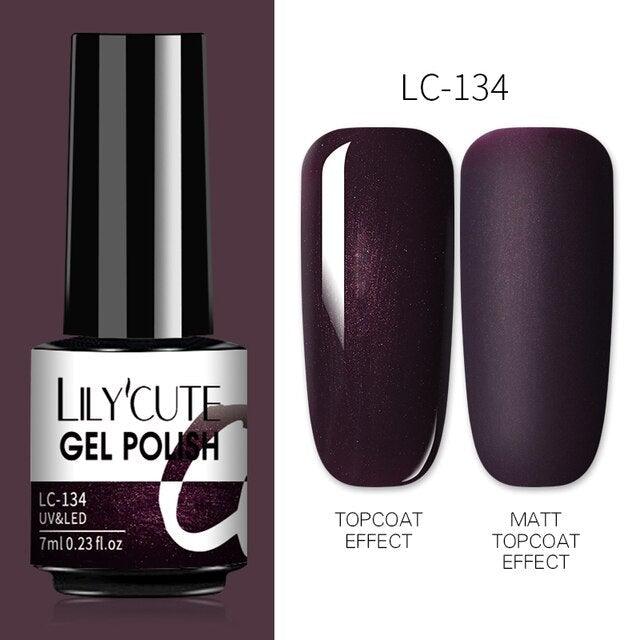 2022 New Fashion Purple Womens Nail Gel 7ml Permanent UV LED Base Matte Glossy Luxury Colorful Effect Nail Gel for Women and Girls