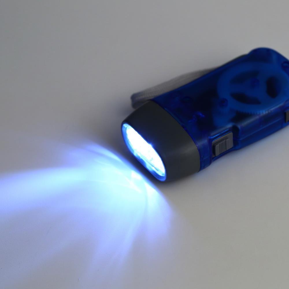 Adjustable Super Bright LED Light Hand Press Flashlight Waterproof Wind Up Light Hand Crank Flashlight Torch Light Crank Lamp Power For Hiking Outdoor Home Camping