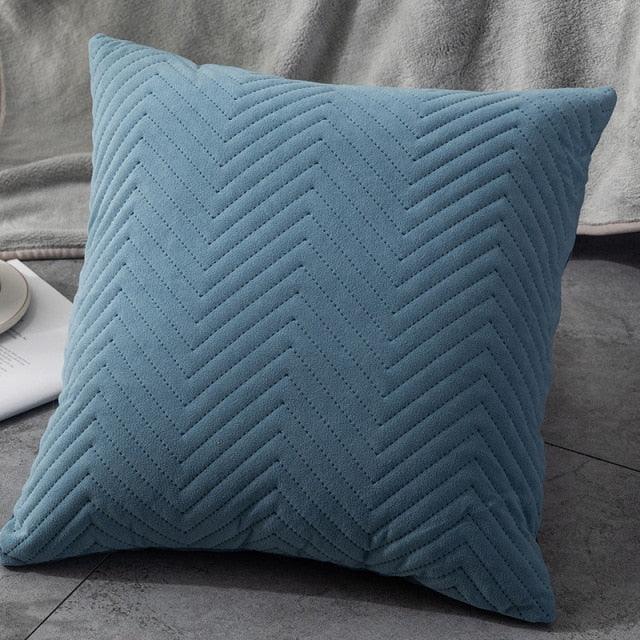 Beautiful Quilted Pillowcase Throw Pillow Covers Home Decor Velvet Square Throw Pillow Covers Decoration Pillow Cushion Sofa Living Room Simple Decorative Cushion Cover 45x45CM
