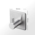 Black Robe Hook Wall Hook Towel Hook for Bathroom Stainless Steel Coat Hook Rustproof Hook Hanger for Kitchen Hardware Stainless Steel Hooks Waterproof and Oilproof Bathroom Kitchen Self Adhesive Hooks for Hanging Coat Hat Towel