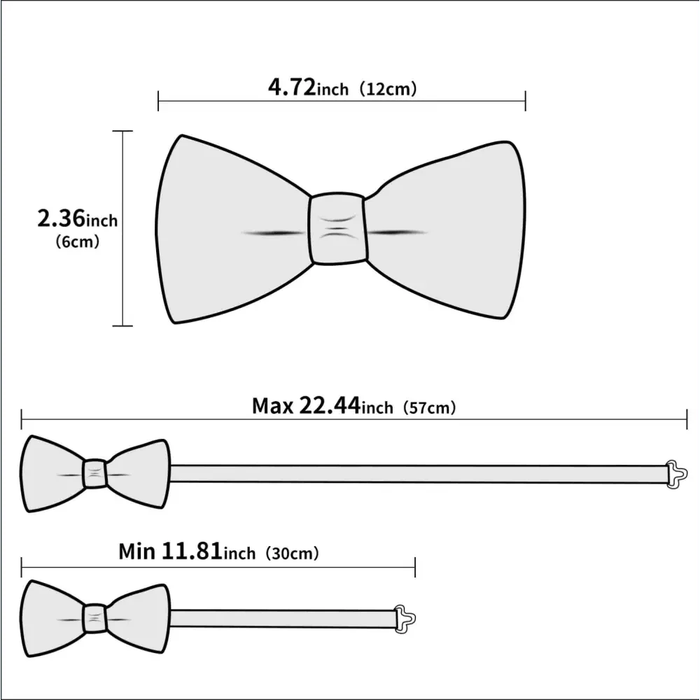 Classic Green Bow Ties Men Silk Butterfly Tie  With Pocket Square And Cufflinks Set For Men Elegant Design Wedding Party Bowties Solid Color Gentleman Bow Tie And Pocket Square Cufflink Set
