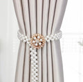 Curtain Tieback High Quality Elastic Holder Hook Buckle Clip Pretty and Fashion Polyester Decorative Home Accessories Modern Style Convenient Drape Tie Backs,Handmade Curtains Holdbacks Holder for Home Kitchen Office