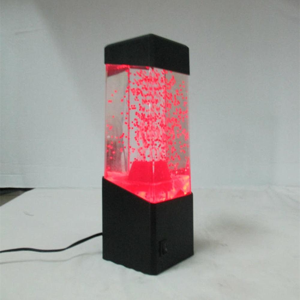 LED Jellyfish Night Light Tank Aquarium Style LED Lamp Sensory Autism Lava Lamp LED Desk Lamp Home Décor USB Power Cute Study Lamps for Bedroom Décor