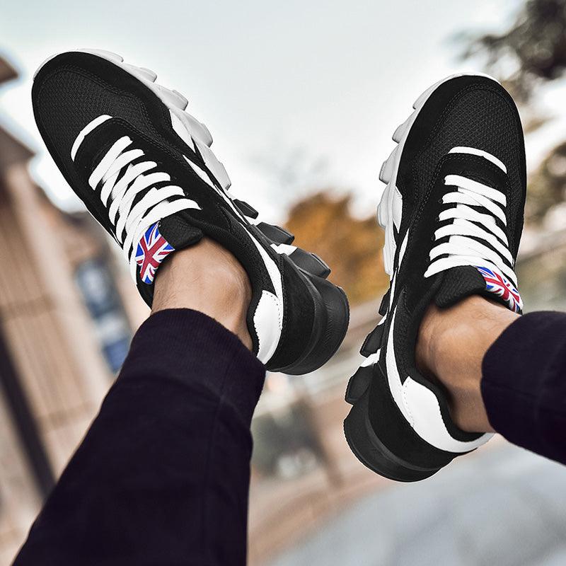 Men Running Spring Black Sneakers High Quality Outdoor Light Breathable Sport Athletic Men Sneakers Tennis Modern Shoes For Workout Walking Outdoor Sport