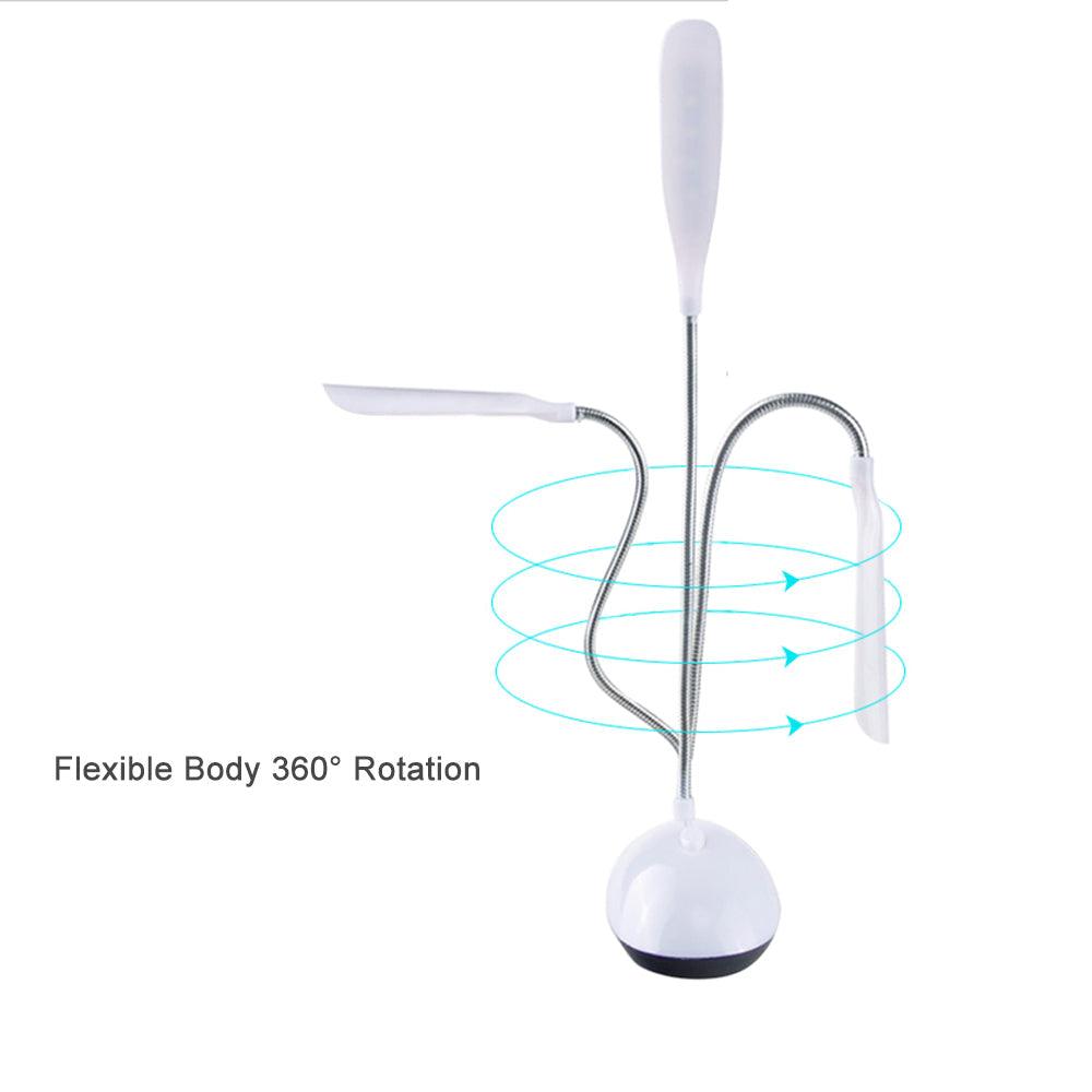 Mini Portable LED Table Light Foldable Student Book Reading Study Desk Lamp Eye Protection Battery Bedroom Office Bright Light Decorative Table Lamp Cute Study Lamps for Bedroom Décor
