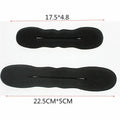 Multi size Sponge Black Hair Styling Donut Bun Curler Maker Ring Magic Foam Donut Twist Tool Hair Clip Easy To Carry And Use Hair Styling Tools For Women