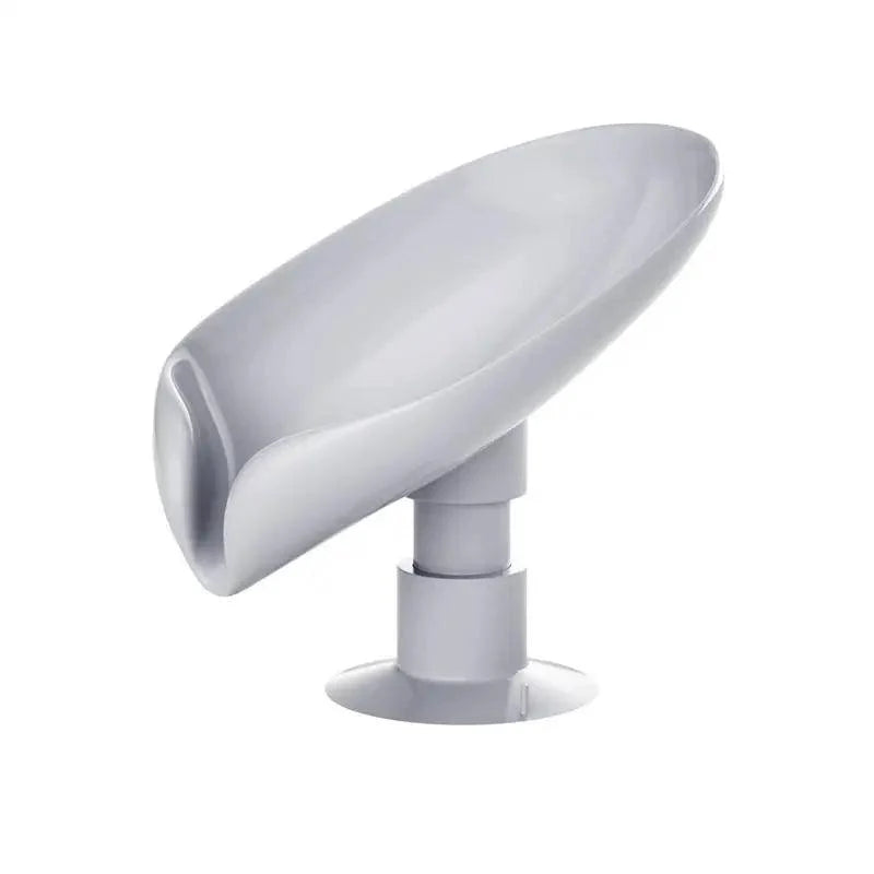 Portable Soap Dish Leaf Shape Soap Holder Leaf Shaped Soap Box Soap Dish For Bathroom Suction Cup Bathroom Storage For Soap Soap Dishes Sponge Container with Suction Cup Leaf Shape Self Draining for Bathroom Kitchen Sink