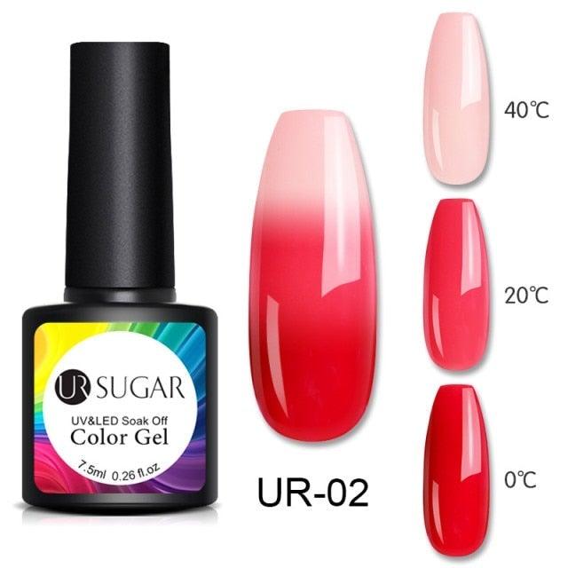 2022 NEW Purple Gel Nail Polish UV Color Changing Gel Nail Polish Stylish Three Layer Effect For Womens