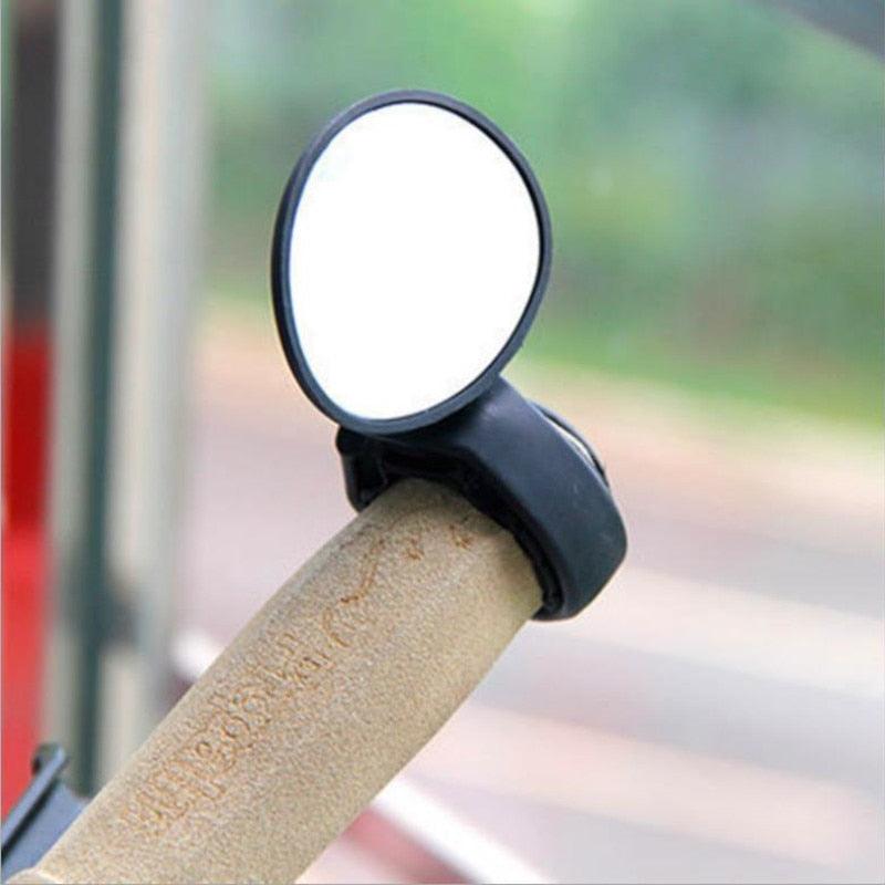 1PC Universal Round Bicycle Rearview Mirror Handlebar Rotate Wide-angle Mirror For Road Bike Cycling Accessories Adjustable Rearview Mirror Rotatable Rear-View Mirrors Handlebar Mounted Glass Mirror Universal Rearview Mirror For Mountain Bike