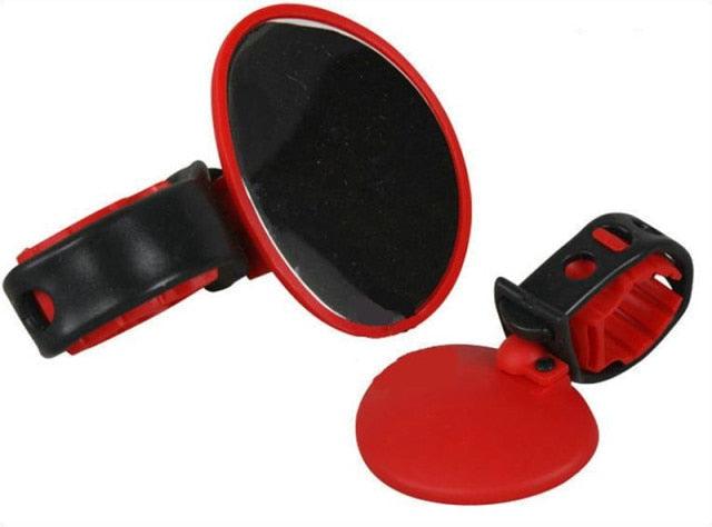 1PC Universal Round Bicycle Rearview Mirror Handlebar Rotate Wide-angle Mirror For Road Bike Cycling Accessories Adjustable Rearview Mirror Rotatable Rear-View Mirrors Handlebar Mounted Glass Mirror Universal Rearview Mirror For Mountain Bike
