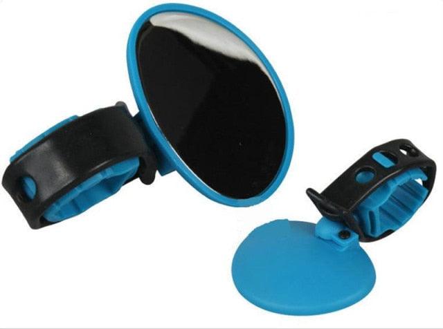 1PC Universal Round Bicycle Rearview Mirror Handlebar Rotate Wide-angle Mirror For Road Bike Cycling Accessories Adjustable Rearview Mirror Rotatable Rear-View Mirrors Handlebar Mounted Glass Mirror Universal Rearview Mirror For Mountain Bike