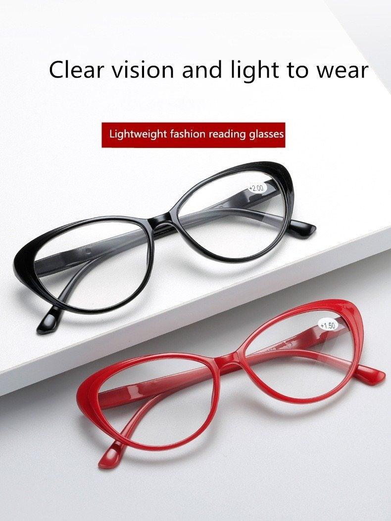 Women Cat Eye Reading Glasses Elegant Design For Ladies/Women New Vintage Glasses Transparent  Sunglasses Decent Design For Women Unisex Computer Glasses